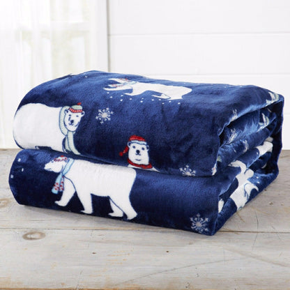 Velvet Throw Blanket - Pearl Collection | Plow & Hearth