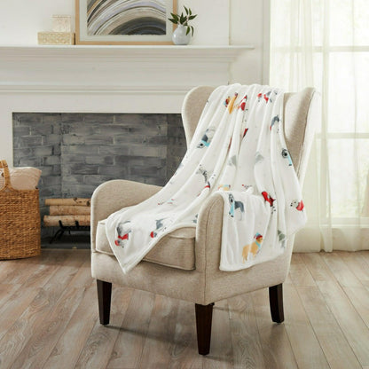 Velvet Throw Blanket - Pearl Collection | Plow & Hearth