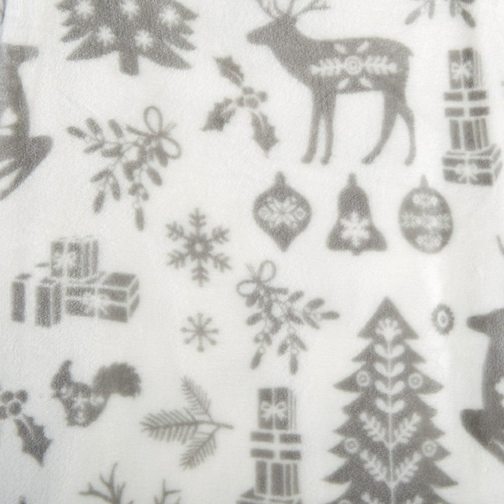 Velvet Throw Blanket - Pearl Collection | Plow & Hearth