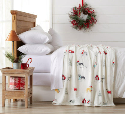 Velvet Throw Blanket - Pearl Collection | Plow & Hearth