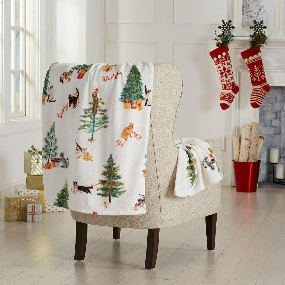 Velvet Throw Blanket - Pearl Collection | Plow & Hearth