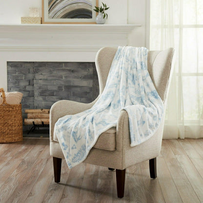 Velvet Throw Blanket - Pearl Collection | Plow & Hearth