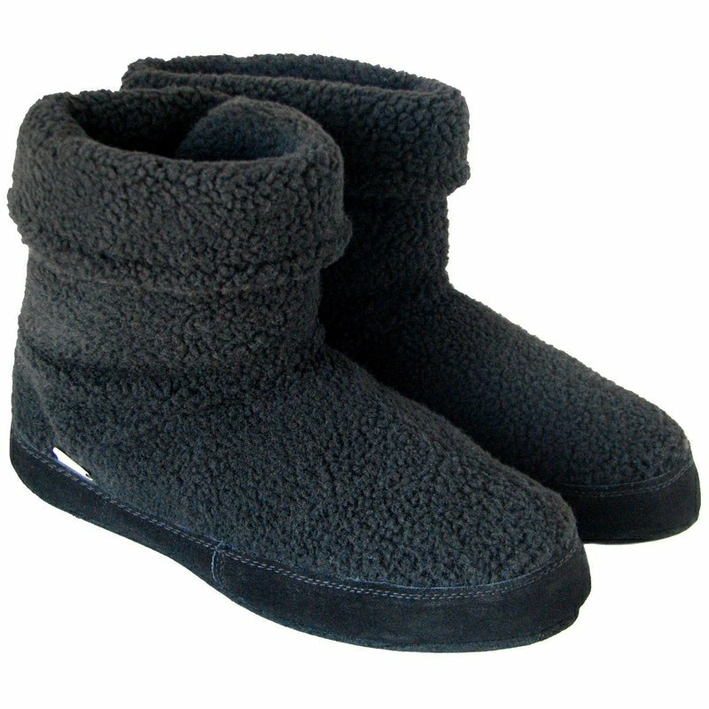 Polar Feet Men's Snugs - Black Berber | Plow & Hearth