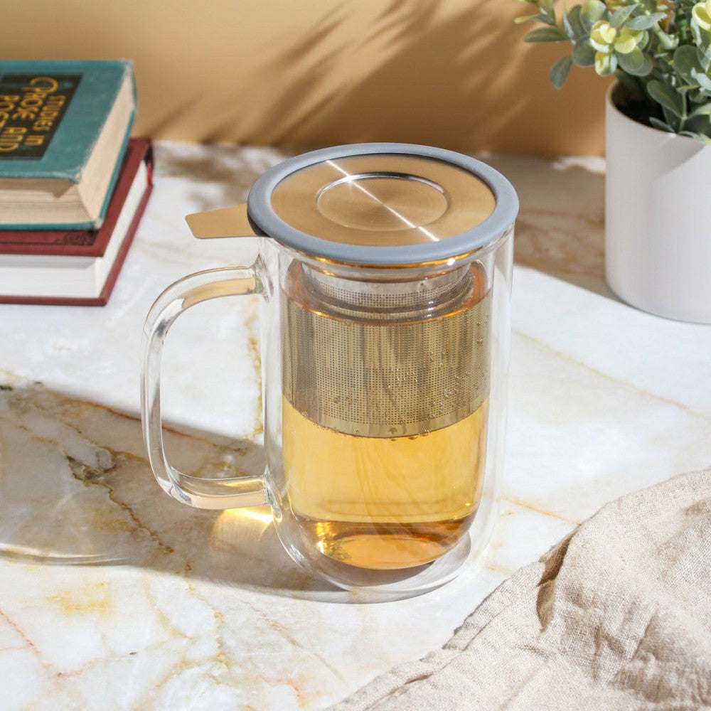 Perfect Tea Mug with Infuser/Lid | Plow & Hearth