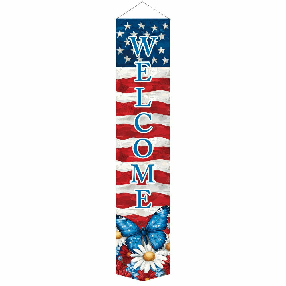 Butterfly & Floral Door Banner | Plow & Hearth