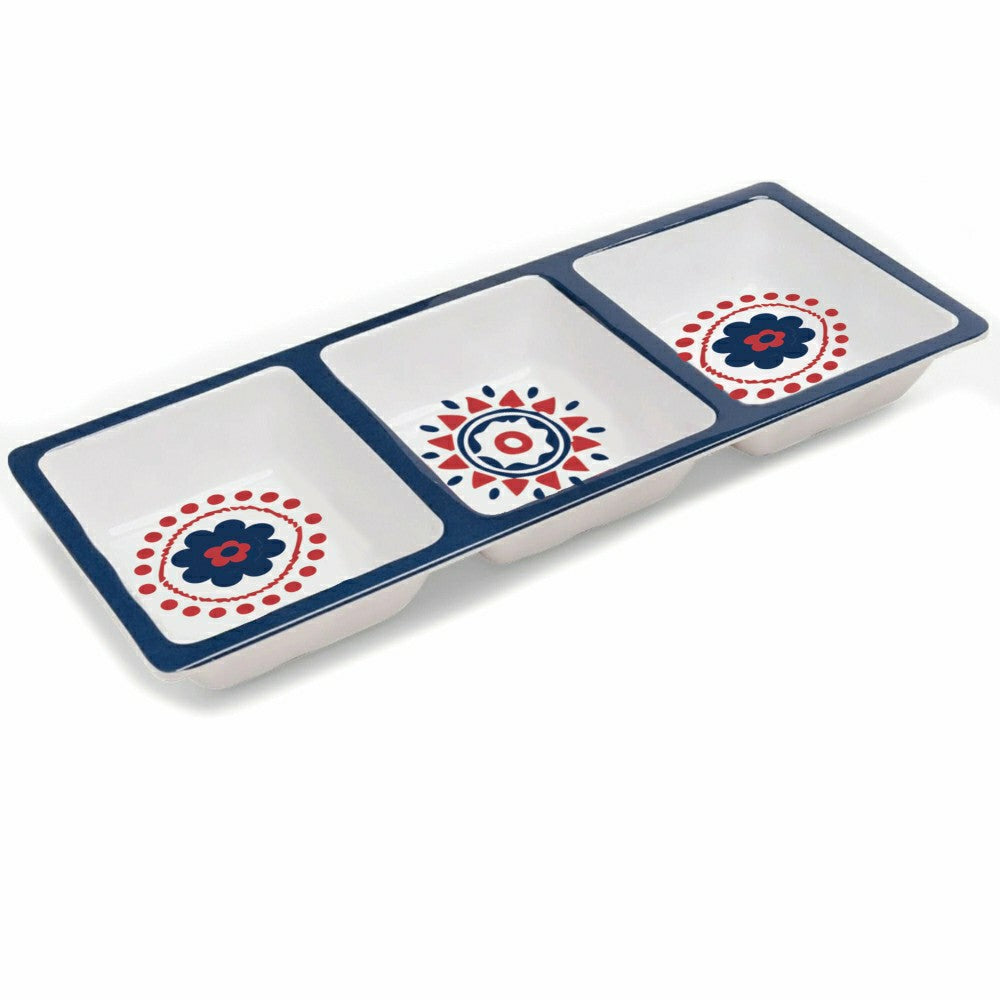 Americana BOHO by JG, Rectangular Melamine 3 Sectional | Plow & Hearth