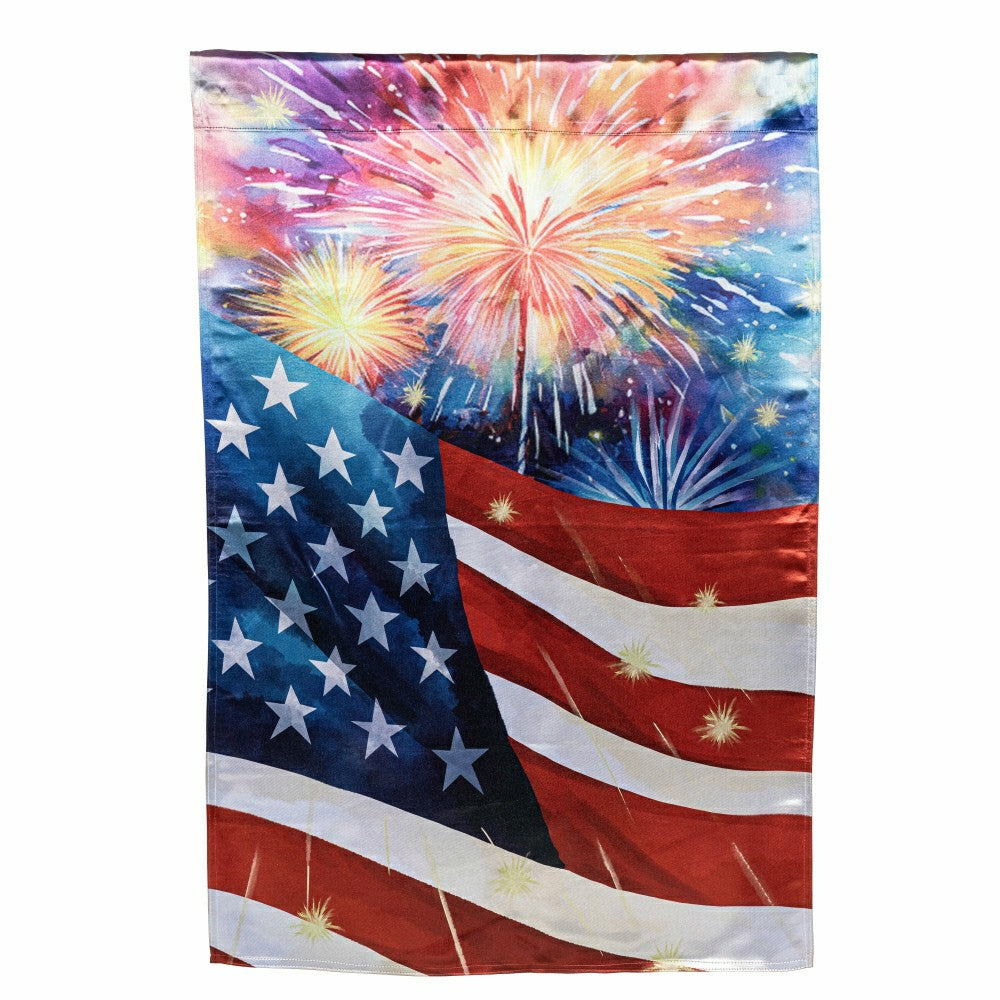 American Classic Fireworks Lustre House Flag | Plow & Hearth