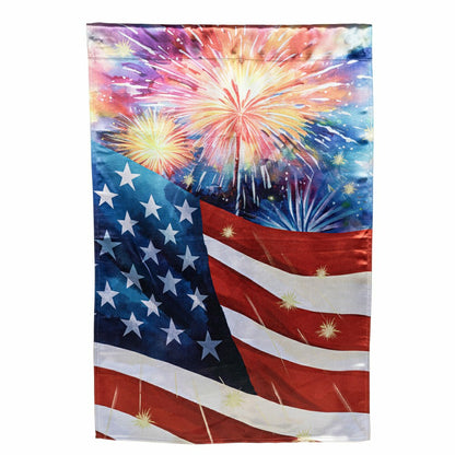 American Classic Fireworks Lustre House Flag | Plow & Hearth