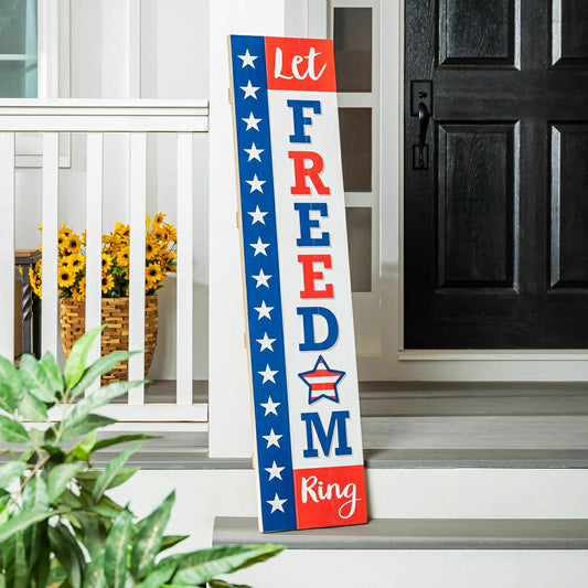 Let Freedom Ring Large Single Sided Leaner, 46" | Plow & Hearth