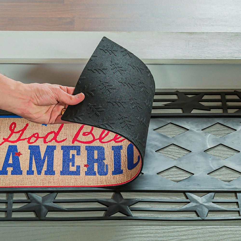 Patriotic Door Decor and Sassafras Mat Set | Plow & Hearth