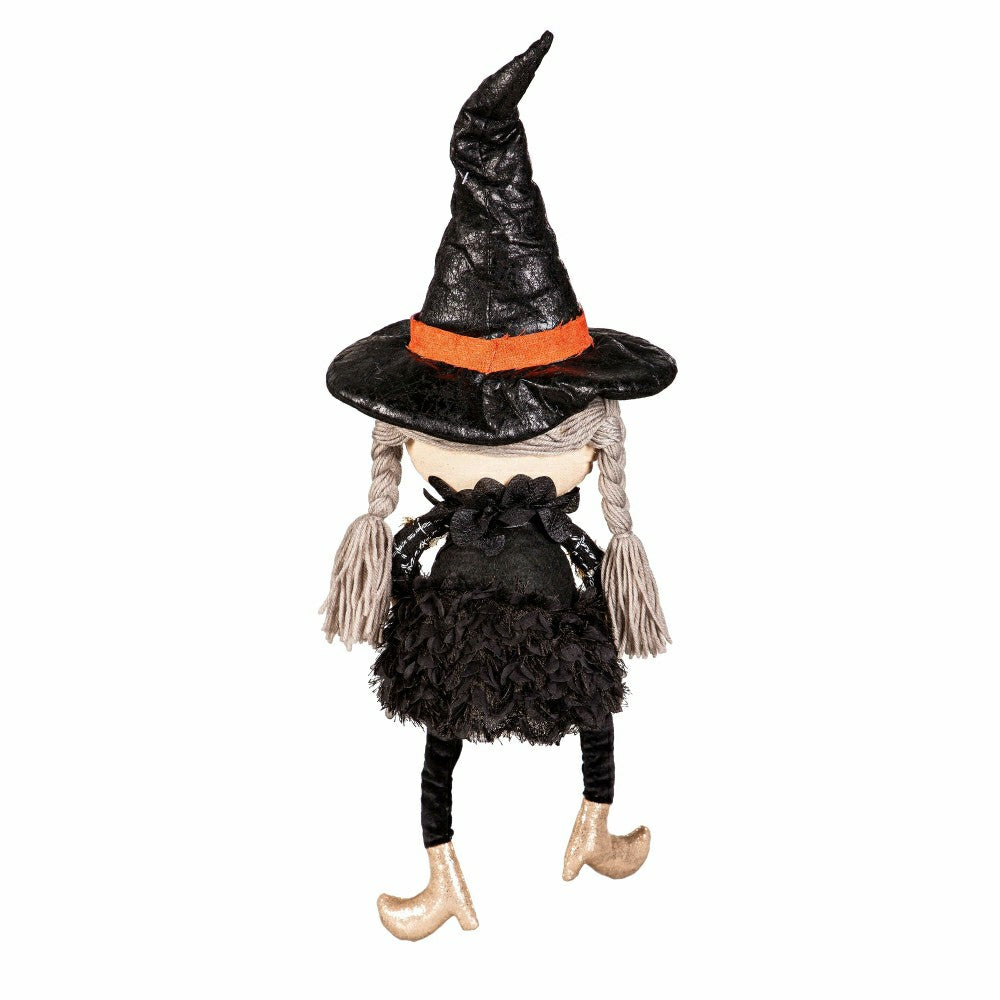 30" Fabric Sitting Witch Table Décor | Plow & Hearth
