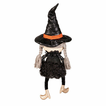 30" Fabric Sitting Witch Table Décor | Plow & Hearth