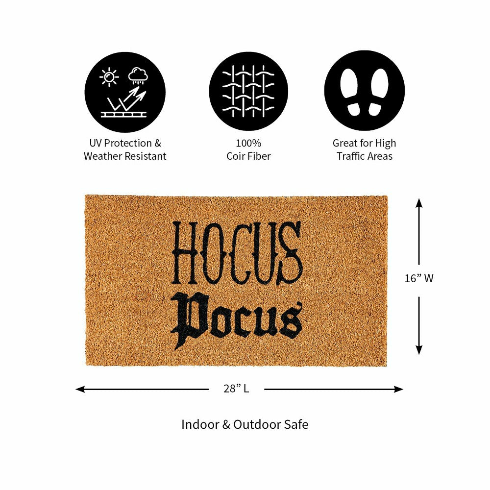 Halloween Greeting Coir Mat, Hocus Pocus | Plow & Hearth