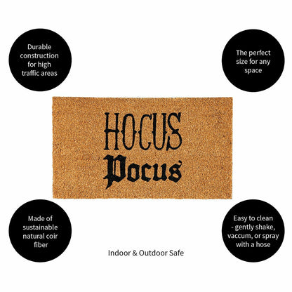 Halloween Greeting Coir Mat, Hocus Pocus | Plow & Hearth