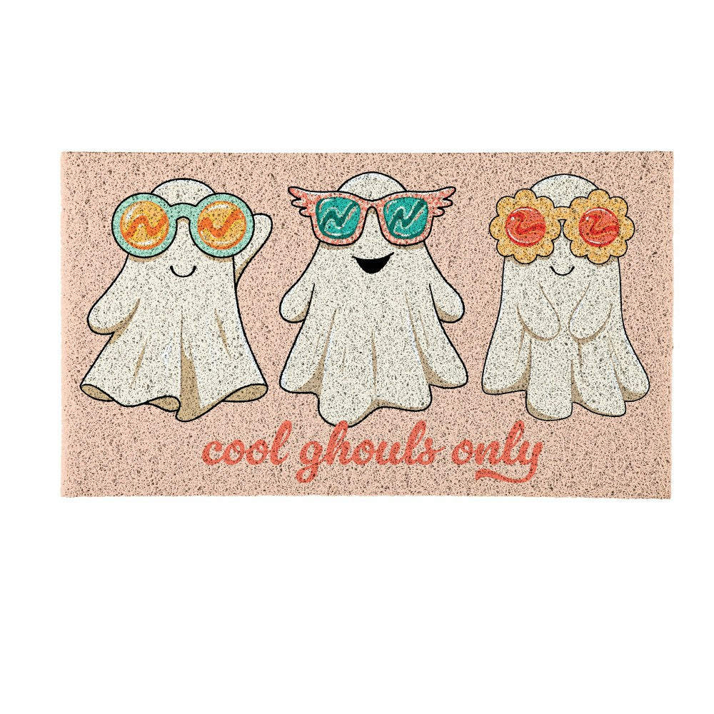 Summerween Cool Ghouls Only PVC Mat, 28"x16” | Plow & Hearth