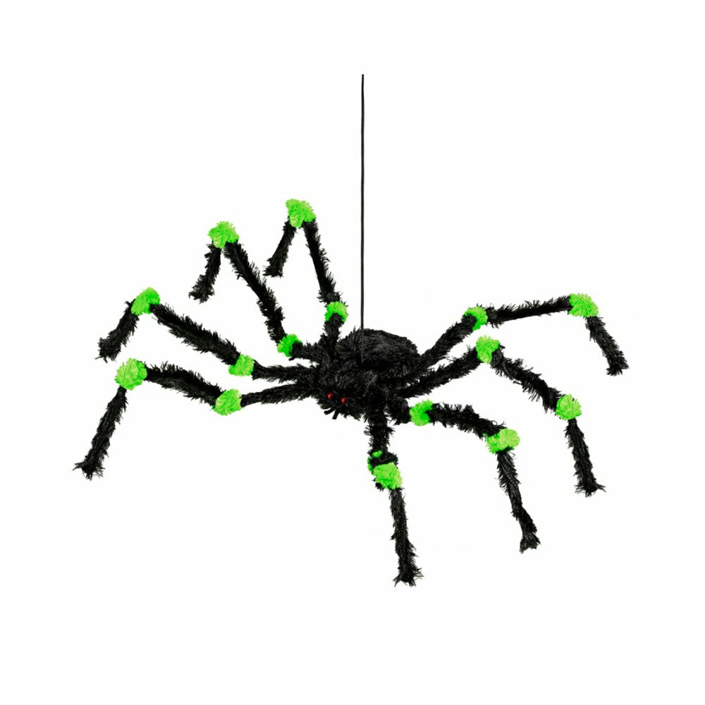 Spider Hanging Décor, Orange & Green, Set of 2 | Plow & Hearth