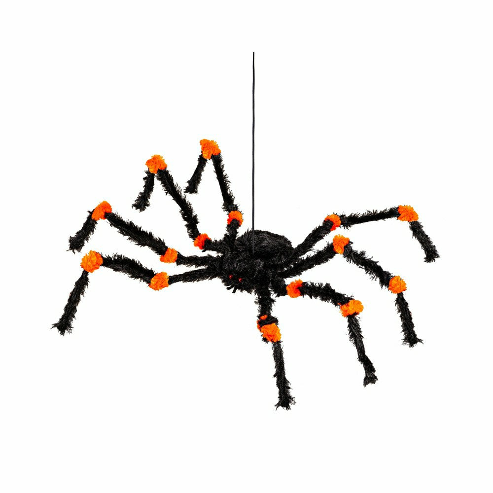 Spider Hanging Décor, Orange & Green, Set of 2 | Plow & Hearth