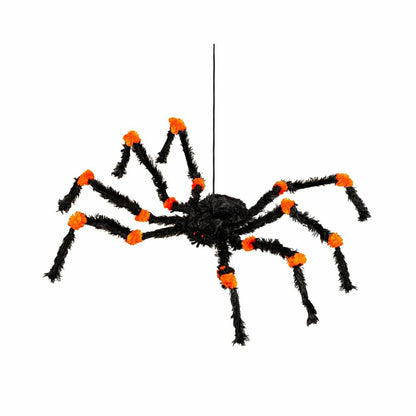 Spider Hanging Décor, Orange & Green, Set of 2 | Plow & Hearth