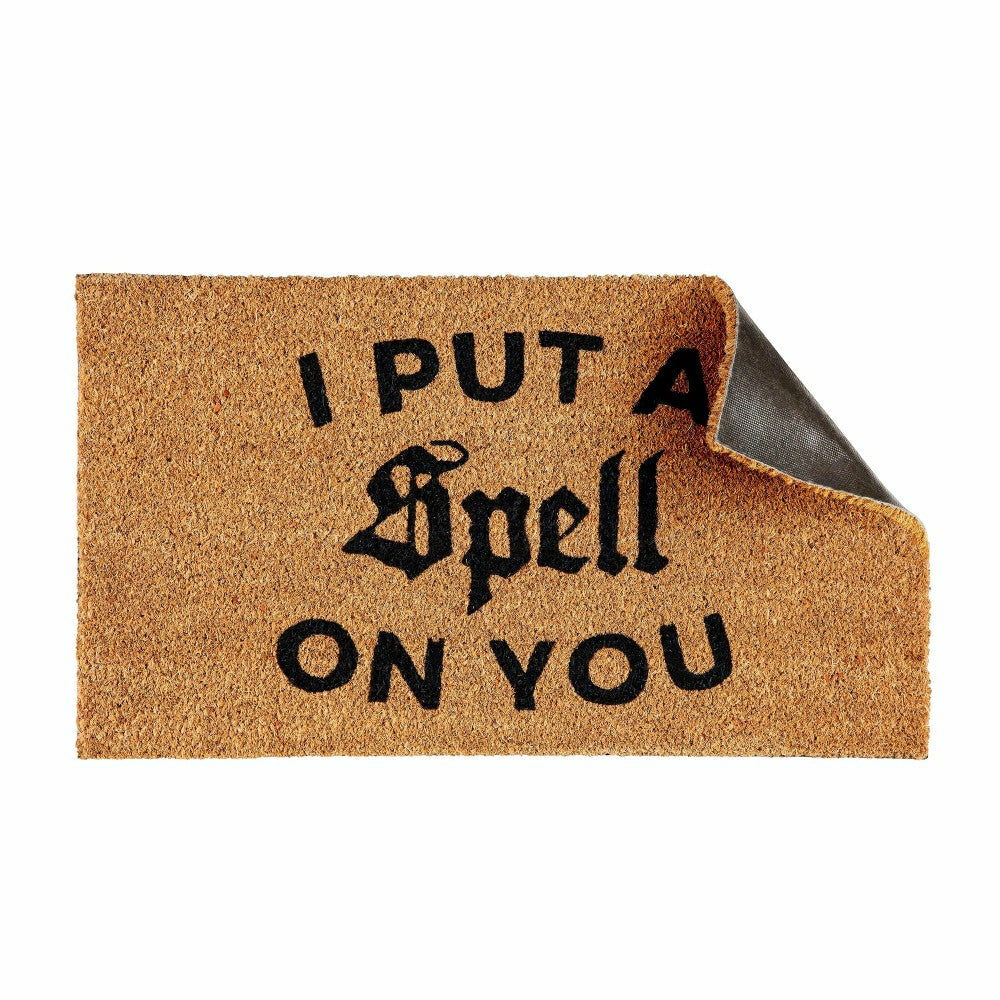 Halloween Greeting Coir Mat, I Put a Spell on You | Plow & Hearth