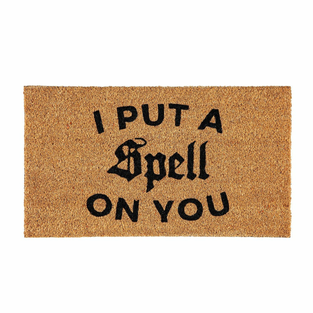 Halloween Greeting Coir Mat, I Put a Spell on You | Plow & Hearth