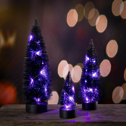 LED Bottle Brush Tree Set | Plow & Hearth