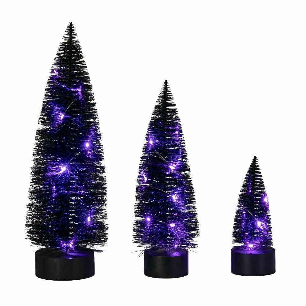 LED Bottle Brush Tree Set | Plow & Hearth