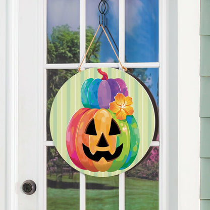 Summerween Tropical Jack O'Lantern, 18" Door Décor | Plow & Hearth