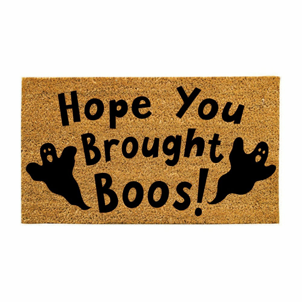 Hope You Brought Boos! Coir Doormat, 28"x16" | Plow & Hearth