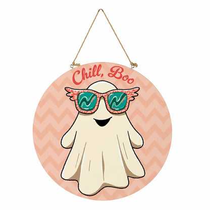Summerween Chill Boo, 18" Door Décor | Plow & Hearth