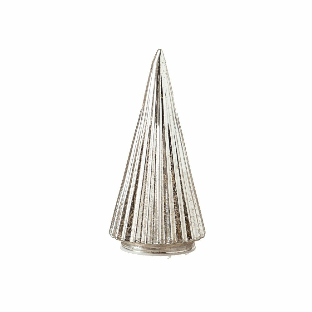 Glimmering Glass LED Holiday Trees, Set of 5 | Plow & Hearth