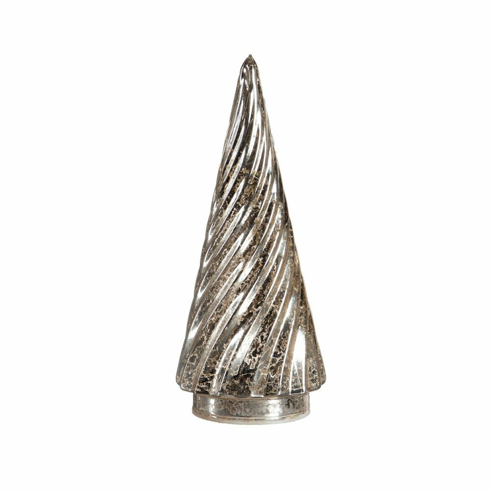 Glimmering Glass LED Holiday Trees, Set of 5 | Plow & Hearth