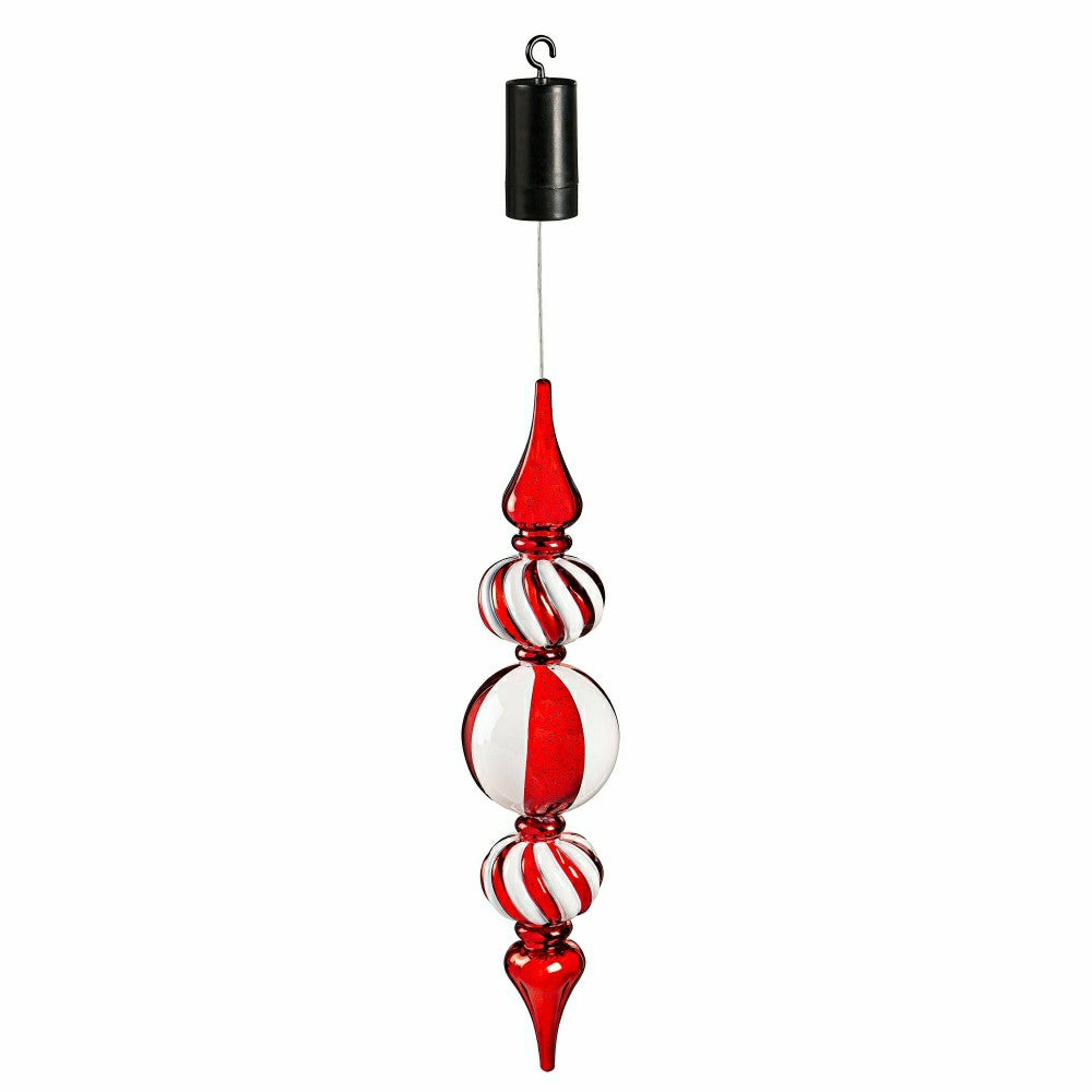 Indoor/Outdoor Shatterproof Lighted Large Tiered Swirl Ornament | Plow & Hearth