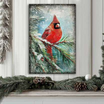 Vintage Cardinal Christmas Wall Art | Plow & Hearth