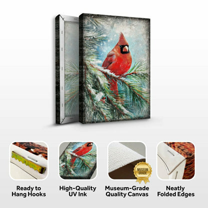 Vintage Cardinal Christmas Wall Art | Plow & Hearth