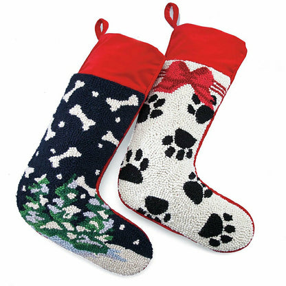 Wool Dog Christmas Stockings | Plow & Hearth