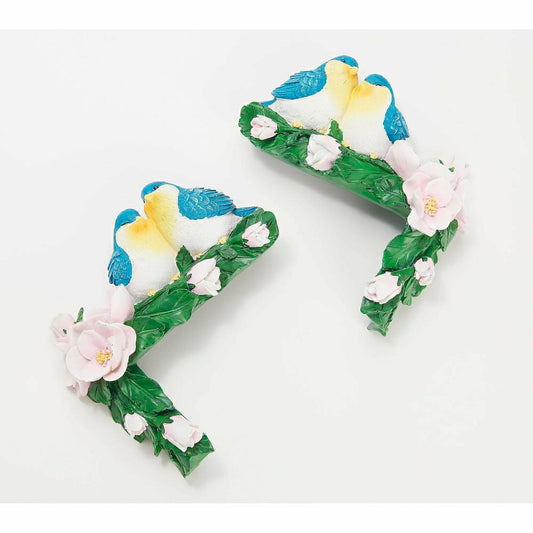 Set of 2 Door Corners, Blue Birds | Plow & Hearth