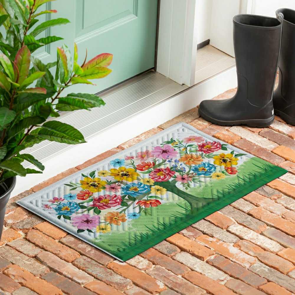 Blooming Tree of Life Embossed Mat | Plow & Hearth
