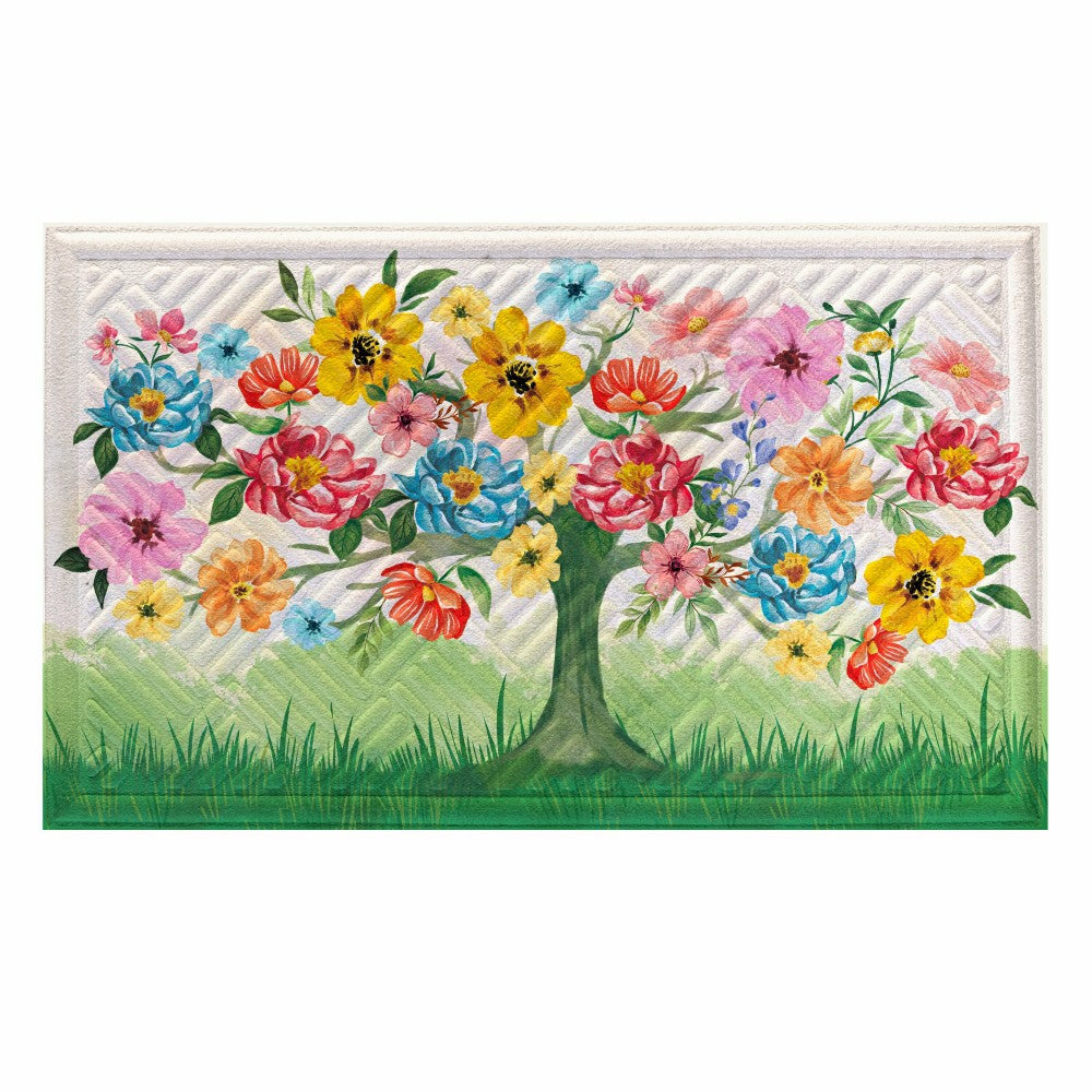 Blooming Tree of Life Embossed Mat | Plow & Hearth