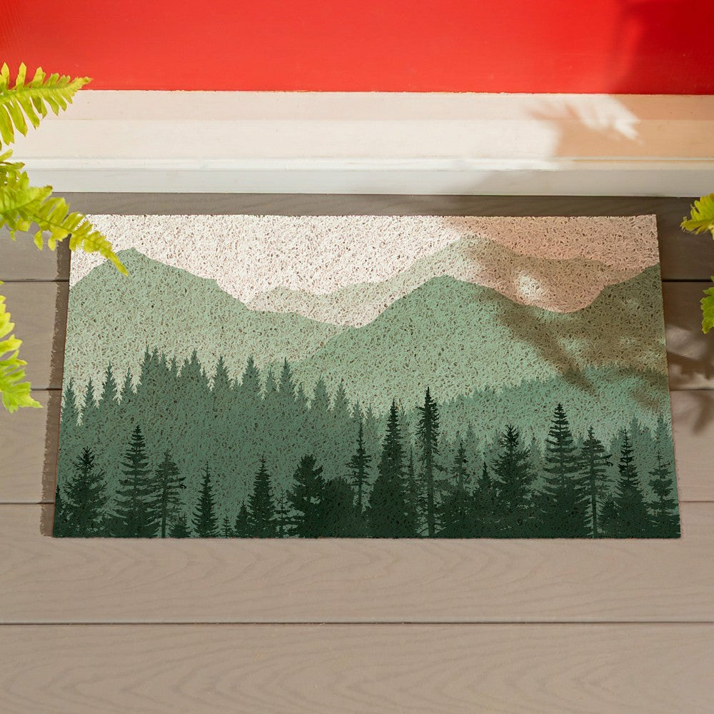 EG Studio Northwoods Black Bear PVC Mat (28x16) | Plow & Hearth