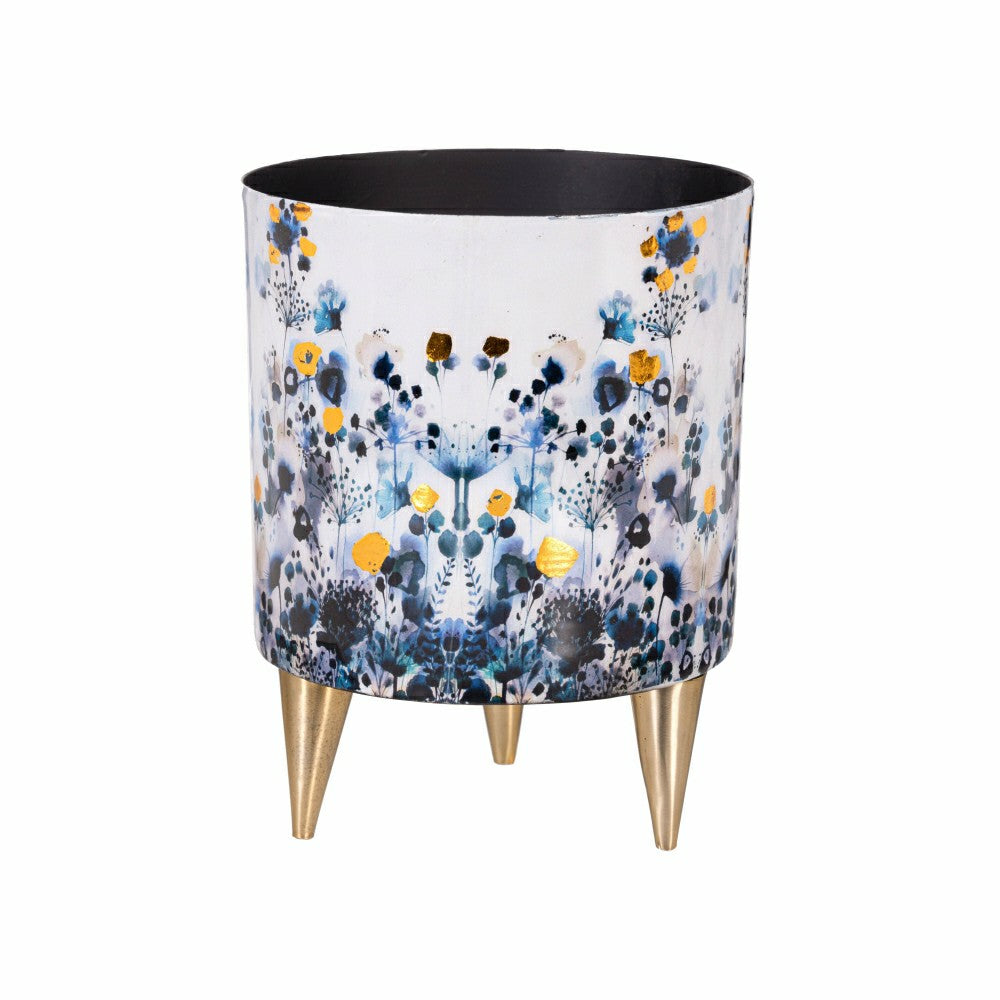 VivaStyle Gilded Meadow Planter with Gold Feet, Planter with Stand, Se | Plow & Hearth