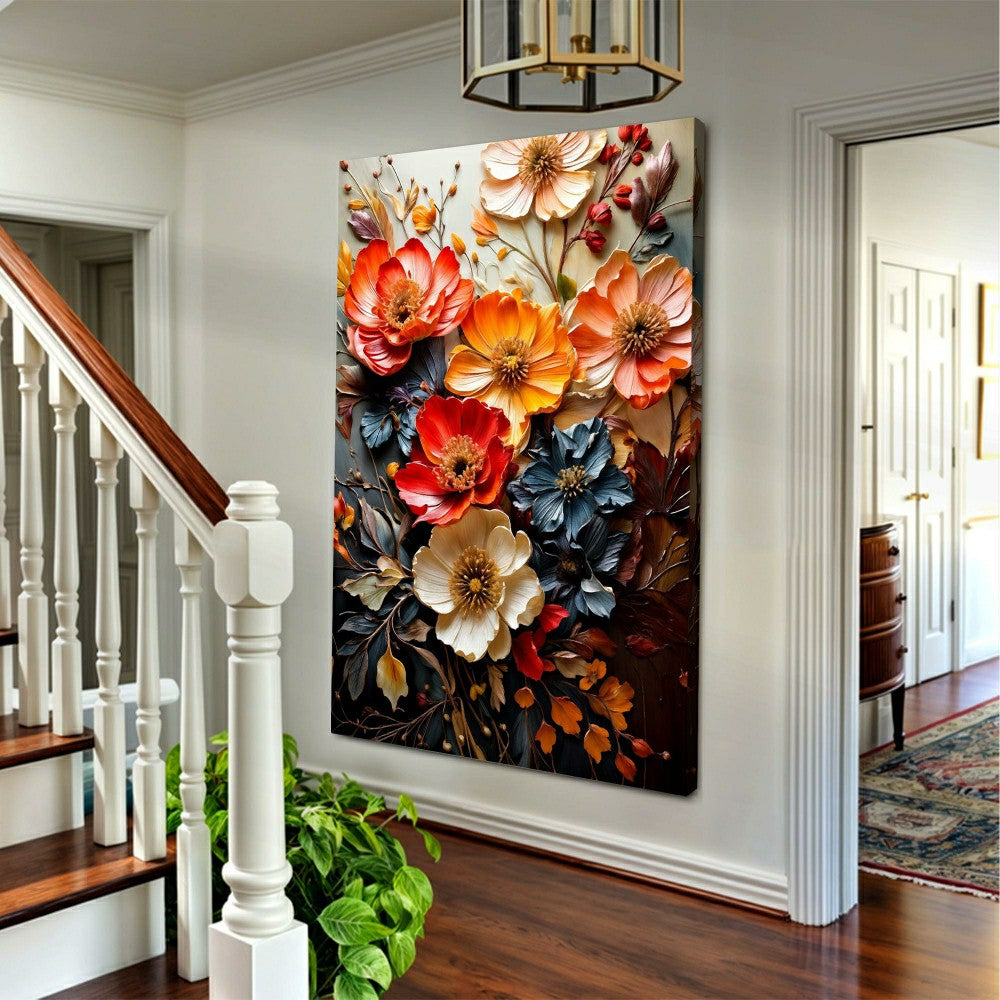 Blooming Garden Rhapsody Impasto Wall Art | Plow & Hearth