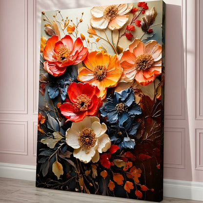Blooming Garden Rhapsody Impasto Wall Art | Plow & Hearth