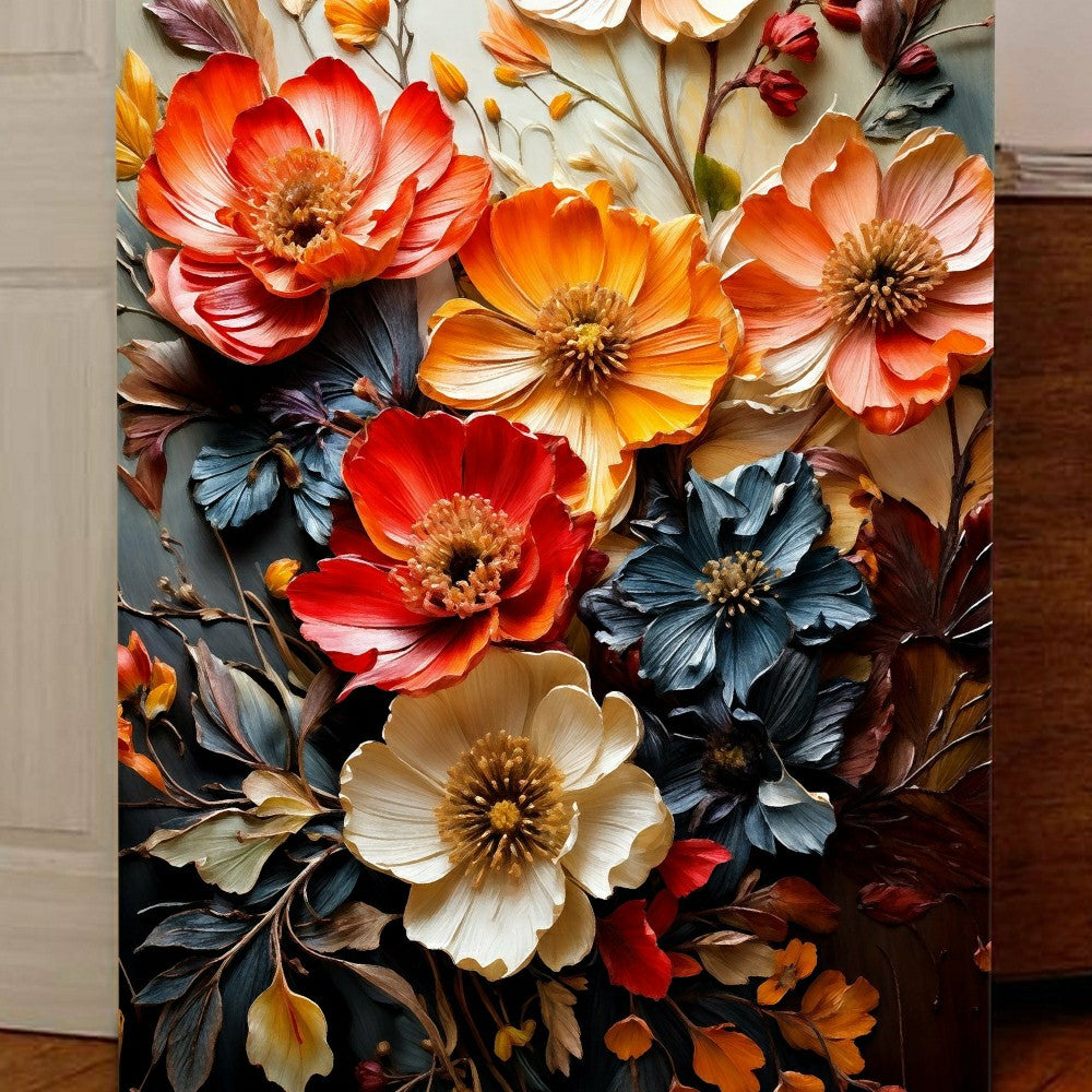 Blooming Garden Rhapsody Impasto Wall Art | Plow & Hearth