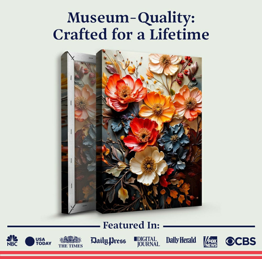Blooming Garden Rhapsody Impasto Wall Art | Plow & Hearth