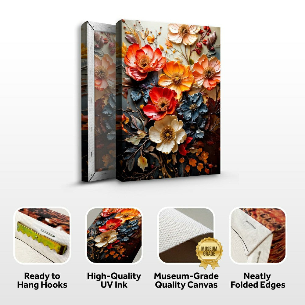 Blooming Garden Rhapsody Impasto Wall Art | Plow & Hearth