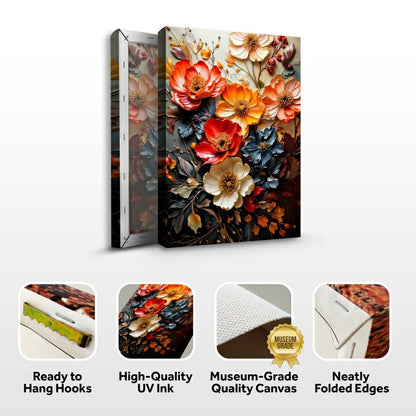 Blooming Garden Rhapsody Impasto Wall Art | Plow & Hearth