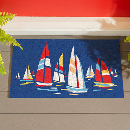 EG Studio Palm Beach Coastal PVC Mat (28x16) | Plow & Hearth