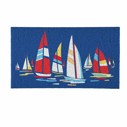 EG Studio Palm Beach Coastal PVC Mat (28x16) | Plow & Hearth