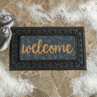 22X10” FLOCKED COIRSASSAFRAS MAT | Plow & Hearth
