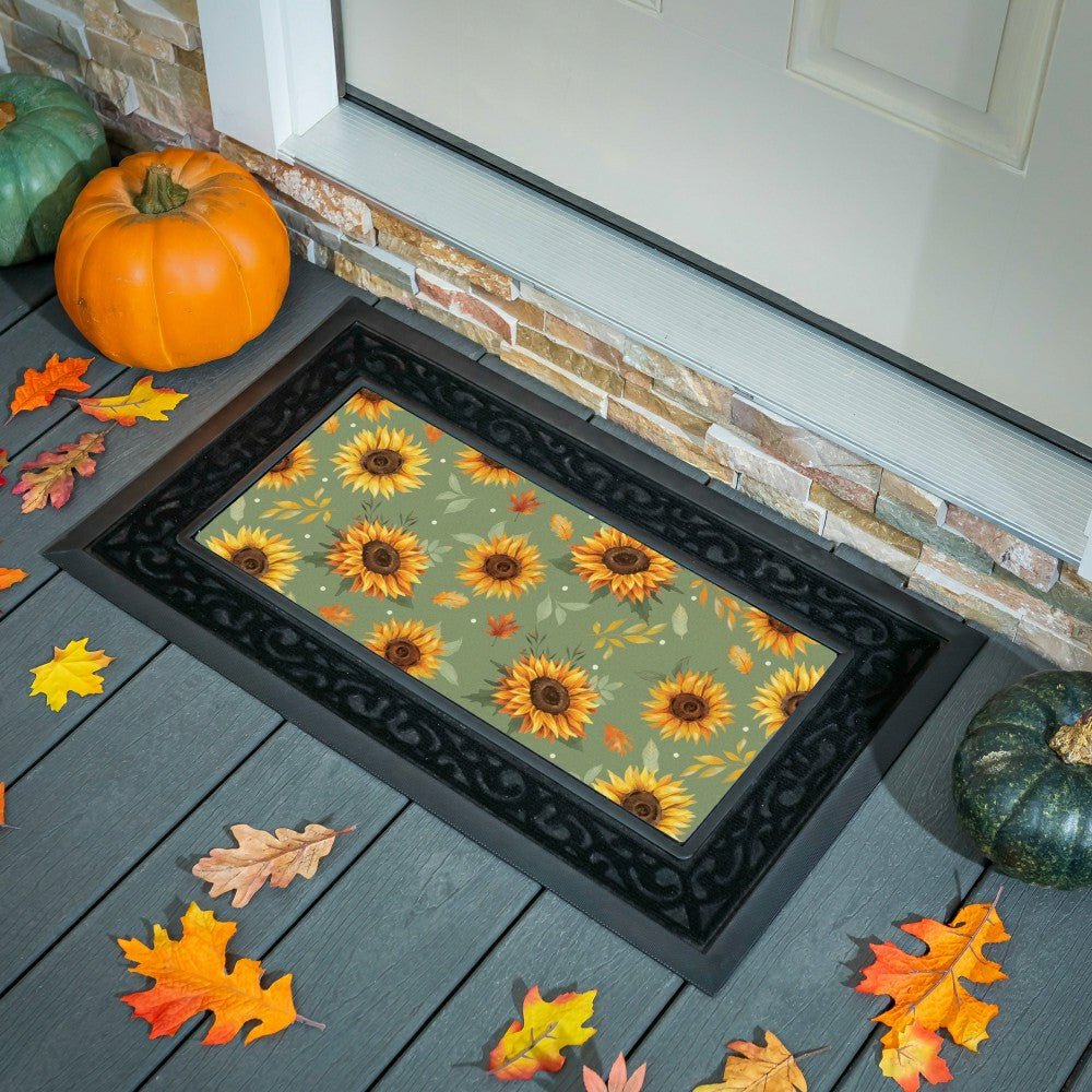 Flocked Coir Sassafras Switch Mat, 22"x10" | Plow & Hearth